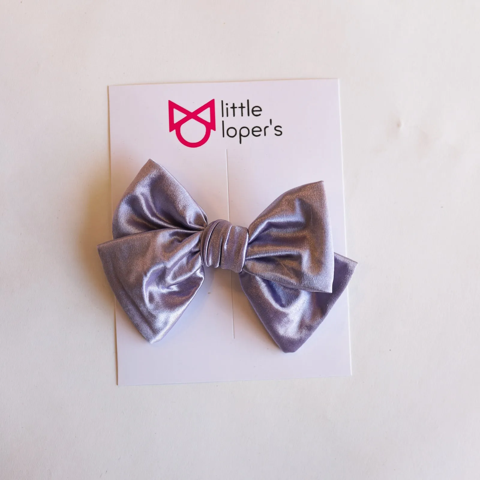 Satin Party Bow- BLACK NYLON