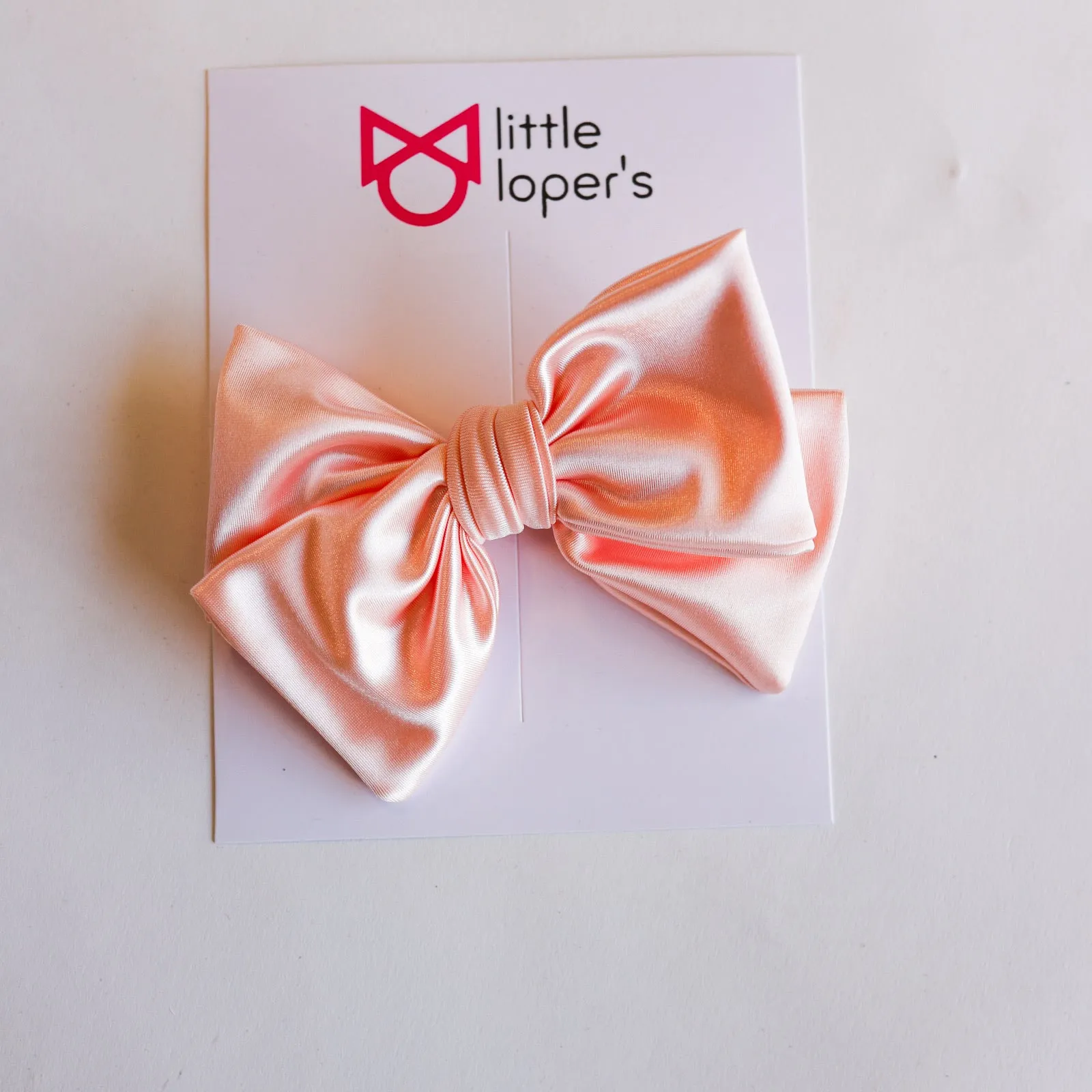 Satin Party Bow- BLACK NYLON