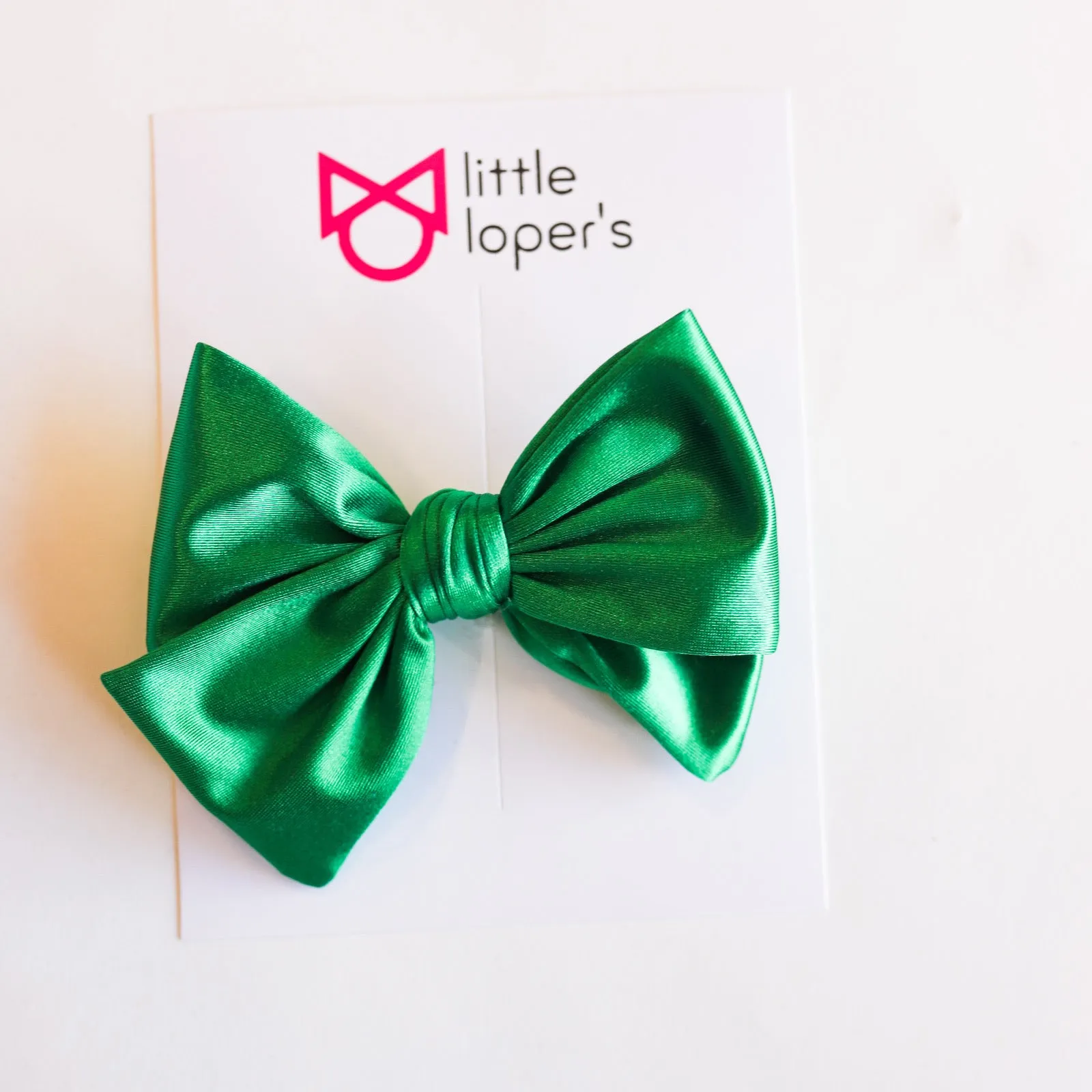Satin Party Bow- BLACK NYLON
