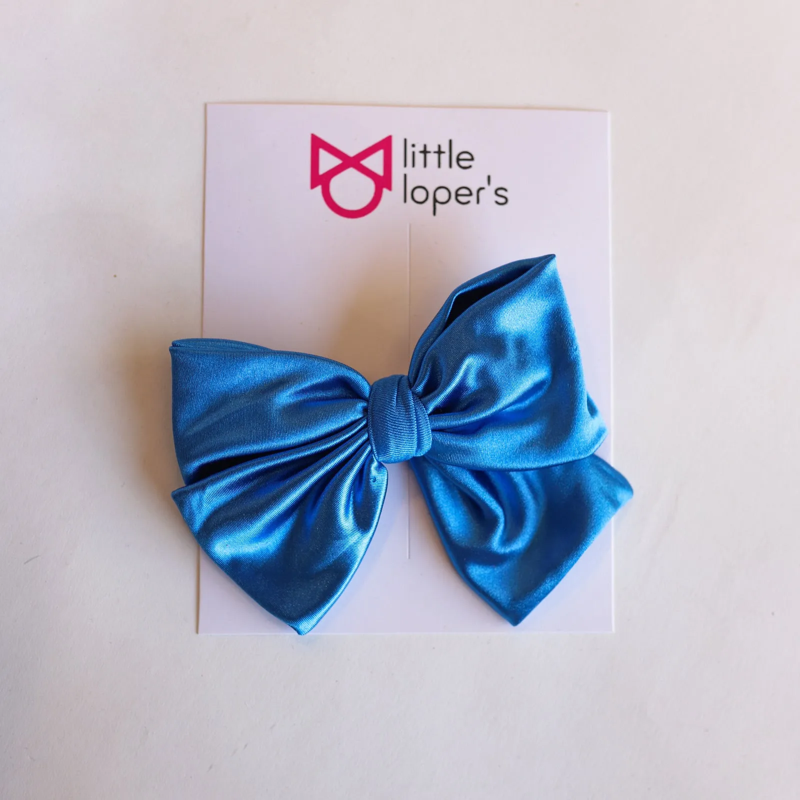 Satin Party Bow- BLACK NYLON