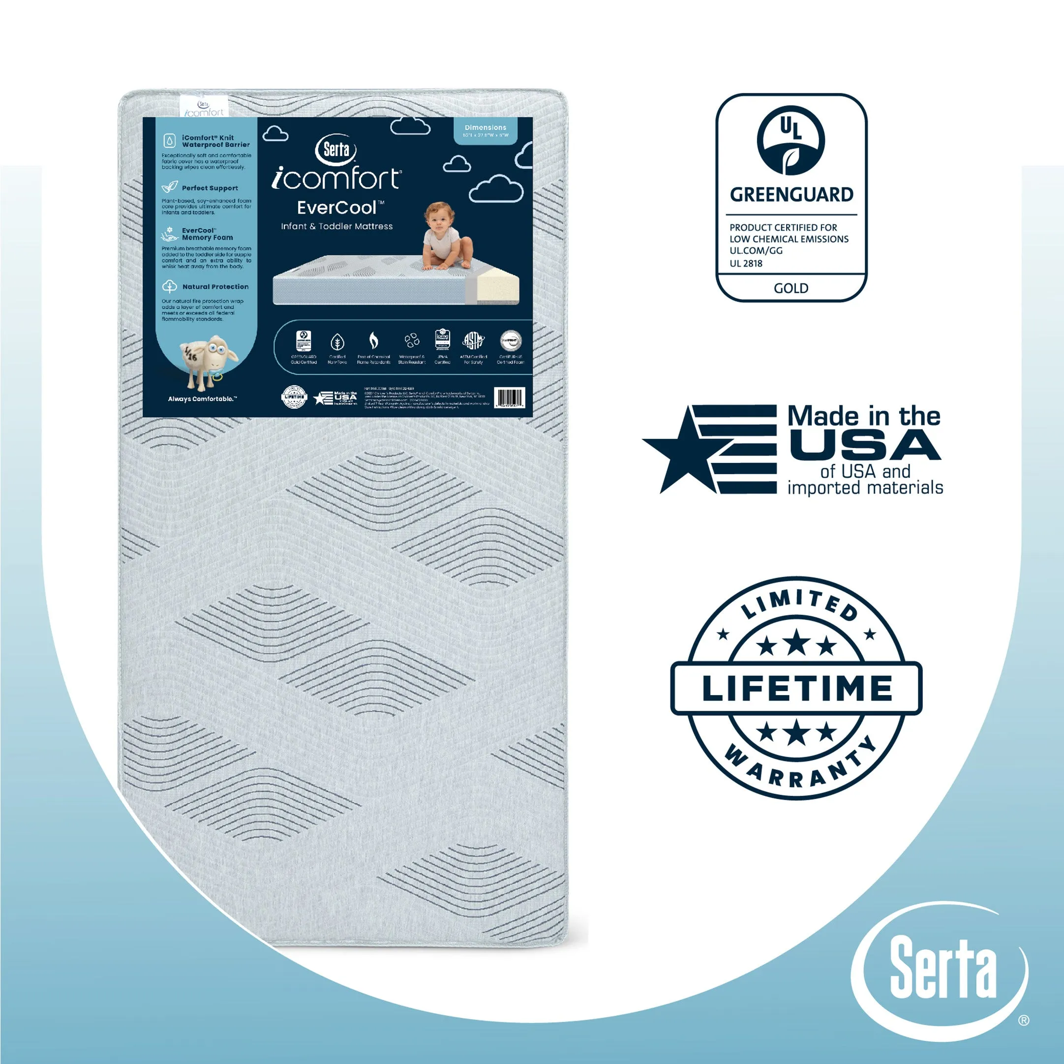 Serta iComfort EverCool® Crib & Toddler Mattress