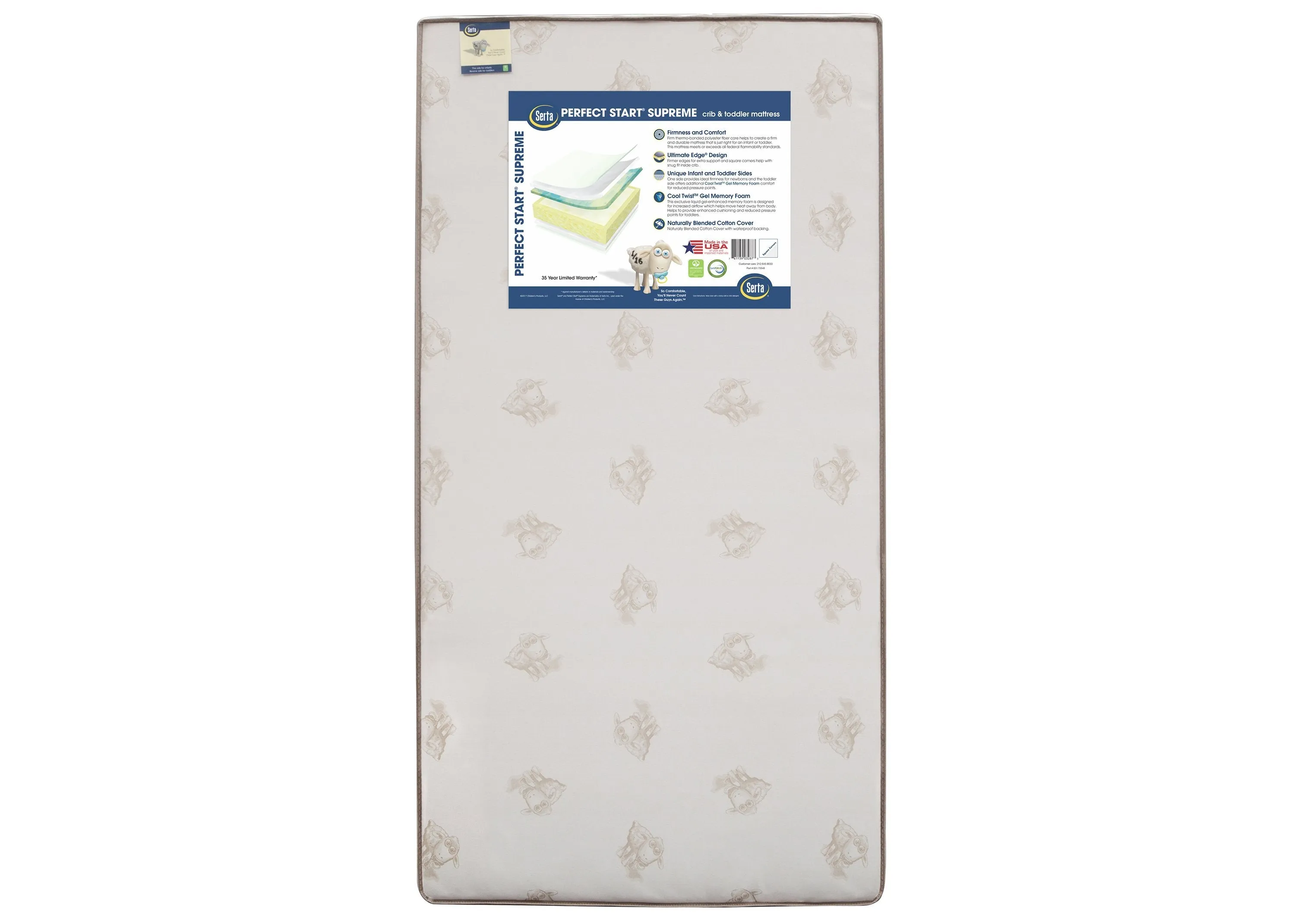 Serta Perfect Start® Supreme Crib & Toddler Mattress