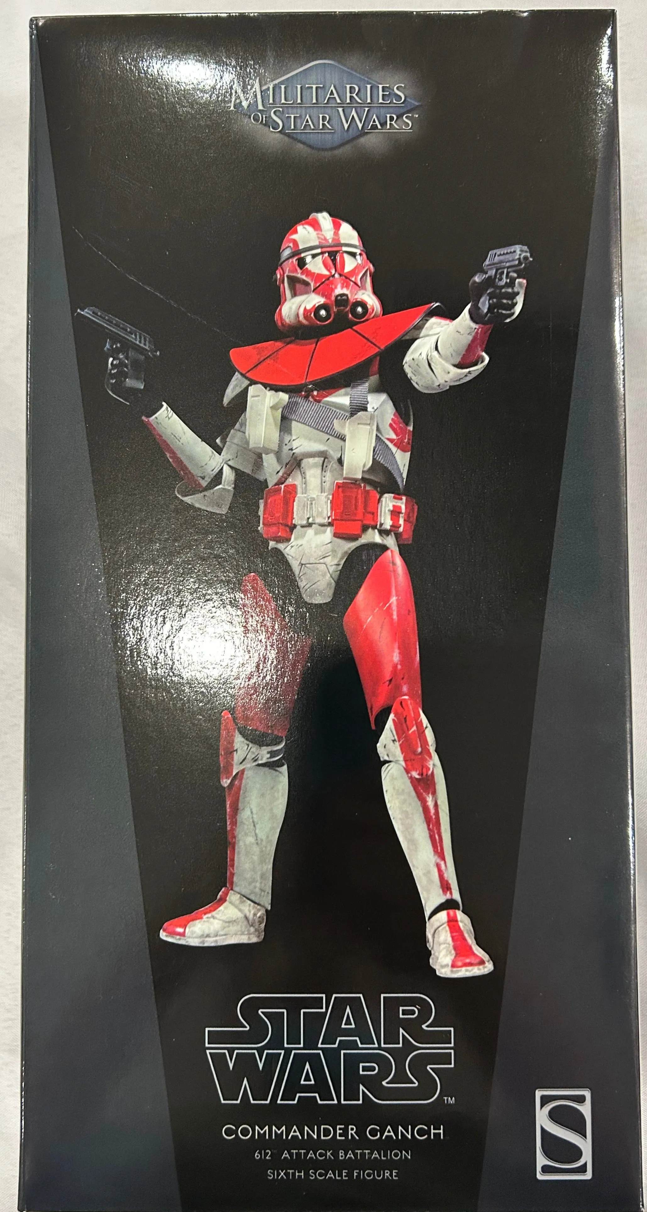 Sideshow Collectible 1/6 Star Wars Militaries of Star Wars 612th Attack Battalion Commander Ganch Sixth Scale Figure *Open Box*