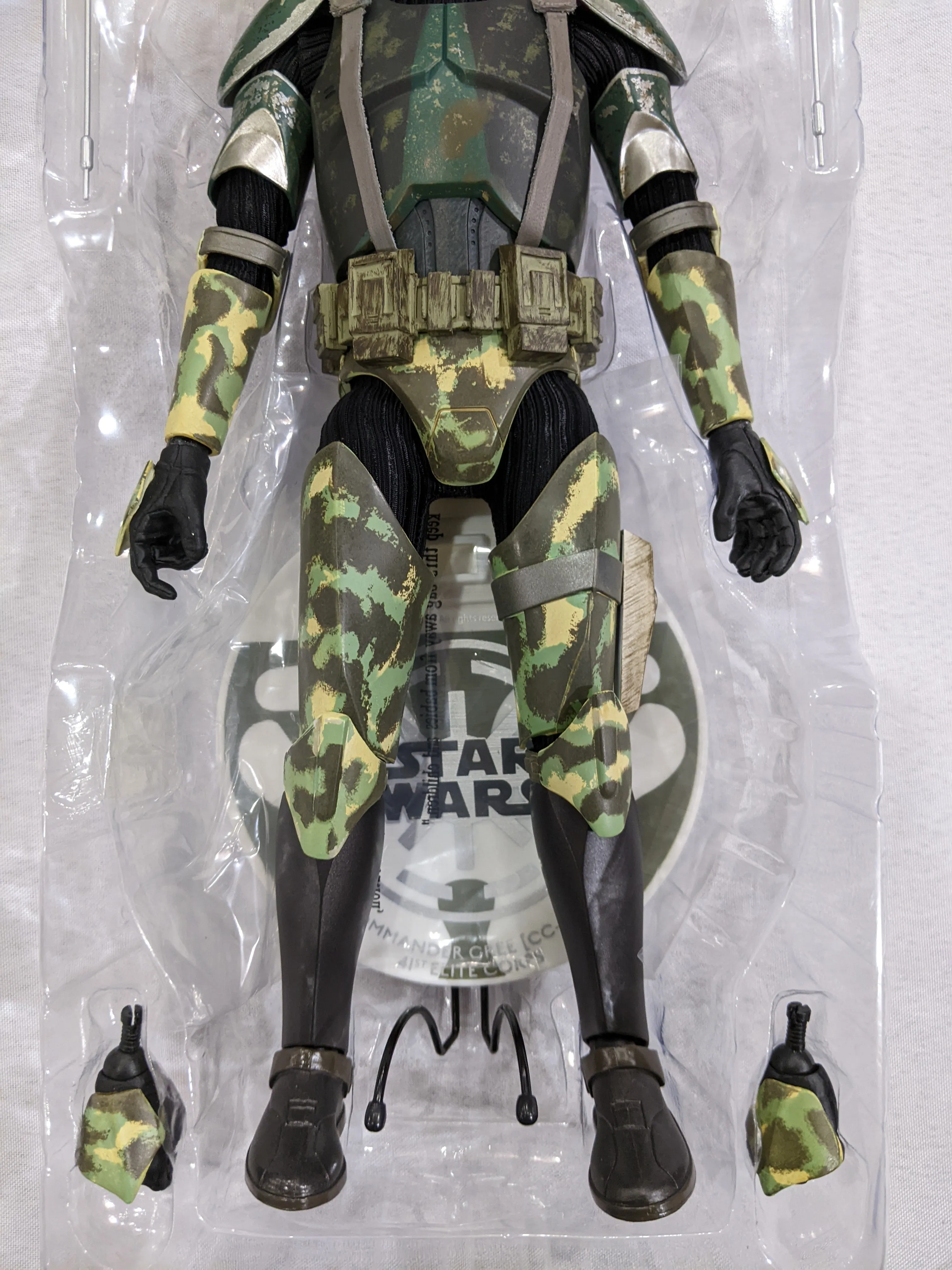 Sideshow Collectible 1/6 Star Wars Militaries of Star Wars Commander Gree 41st Elite Corps Sixth Scale Figure *Open Box*