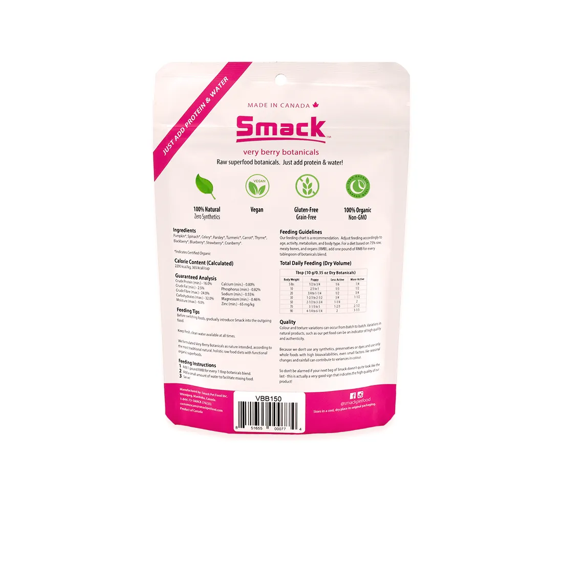 Smack Very Berry Botanicals Dog Food
