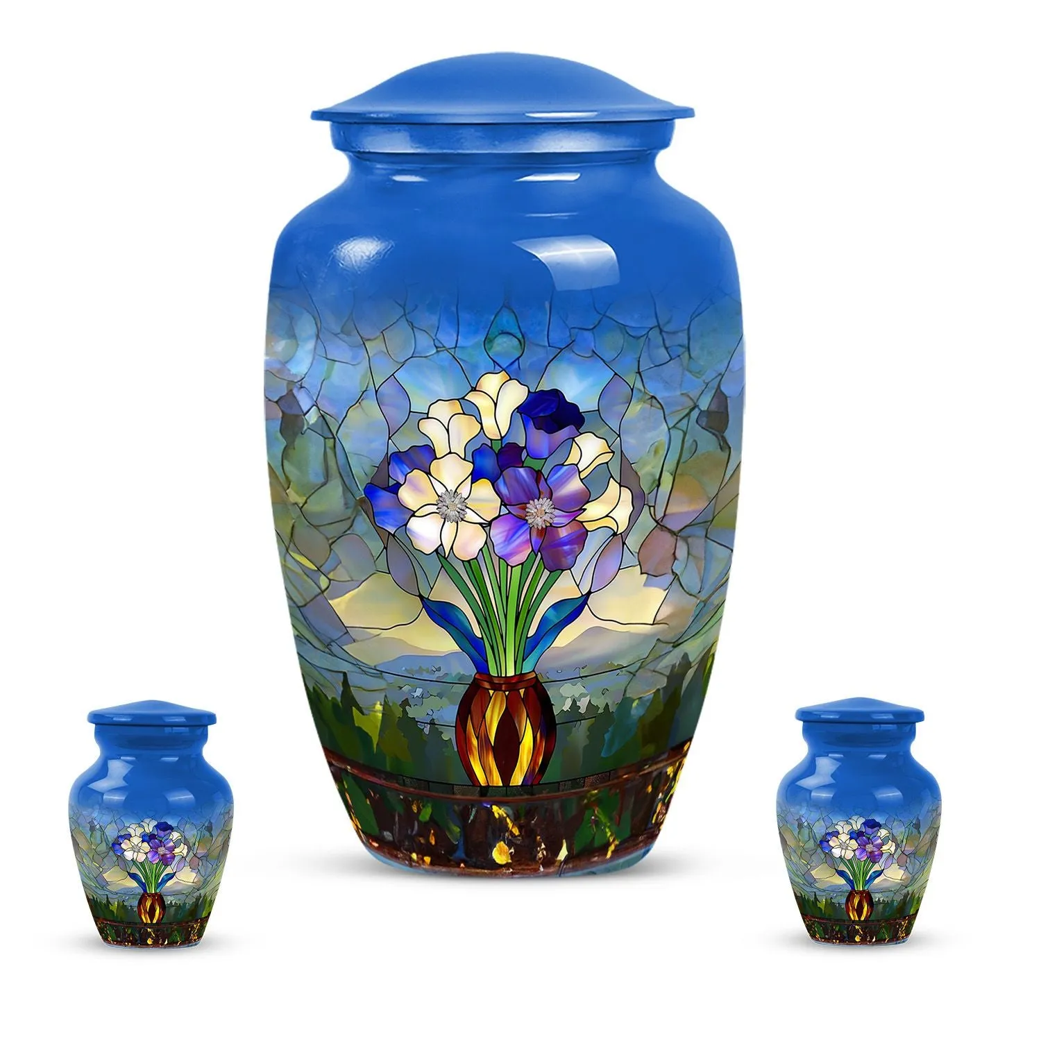 Stained Glass Burial Urn - Tribute for Male and Female