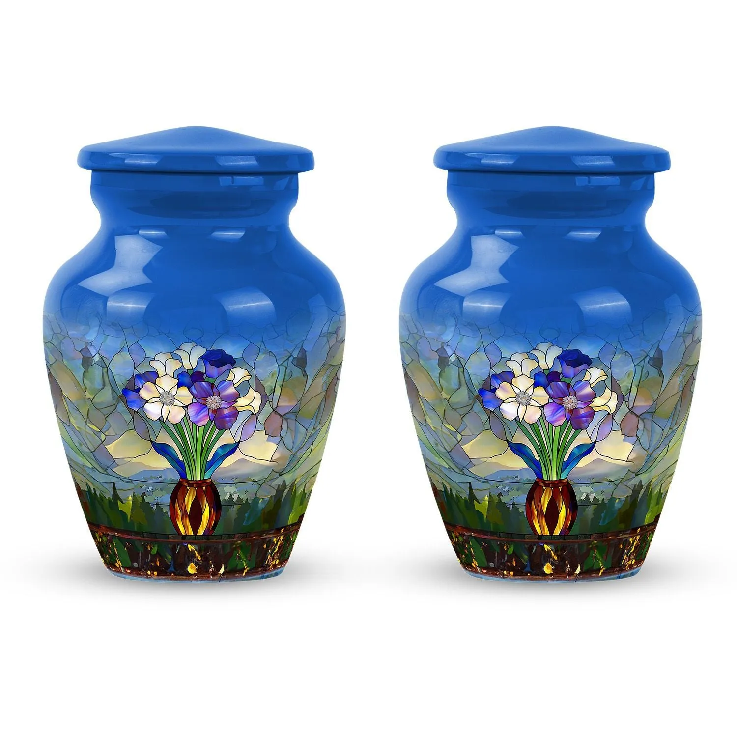 Stained Glass Burial Urn - Tribute for Male and Female