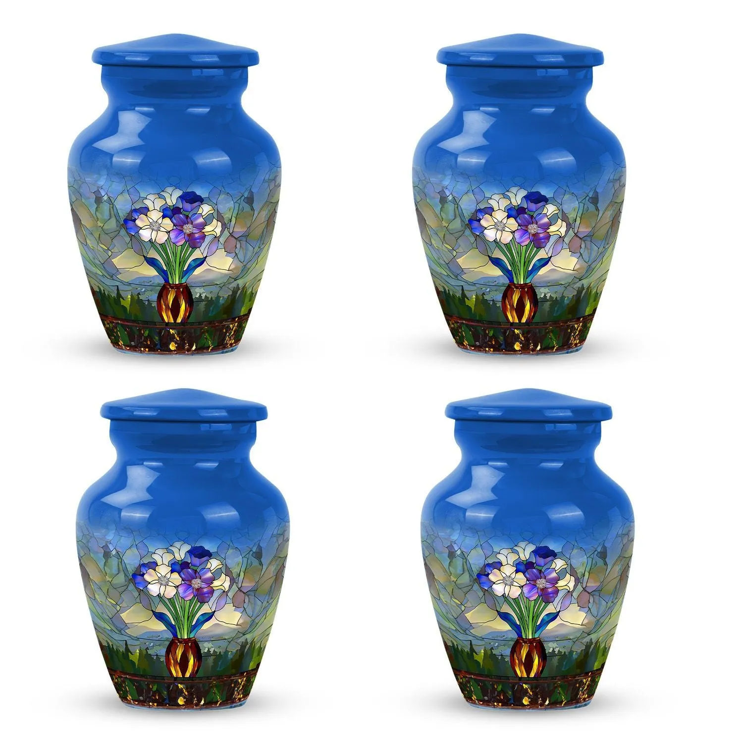 Stained Glass Burial Urn - Tribute for Male and Female