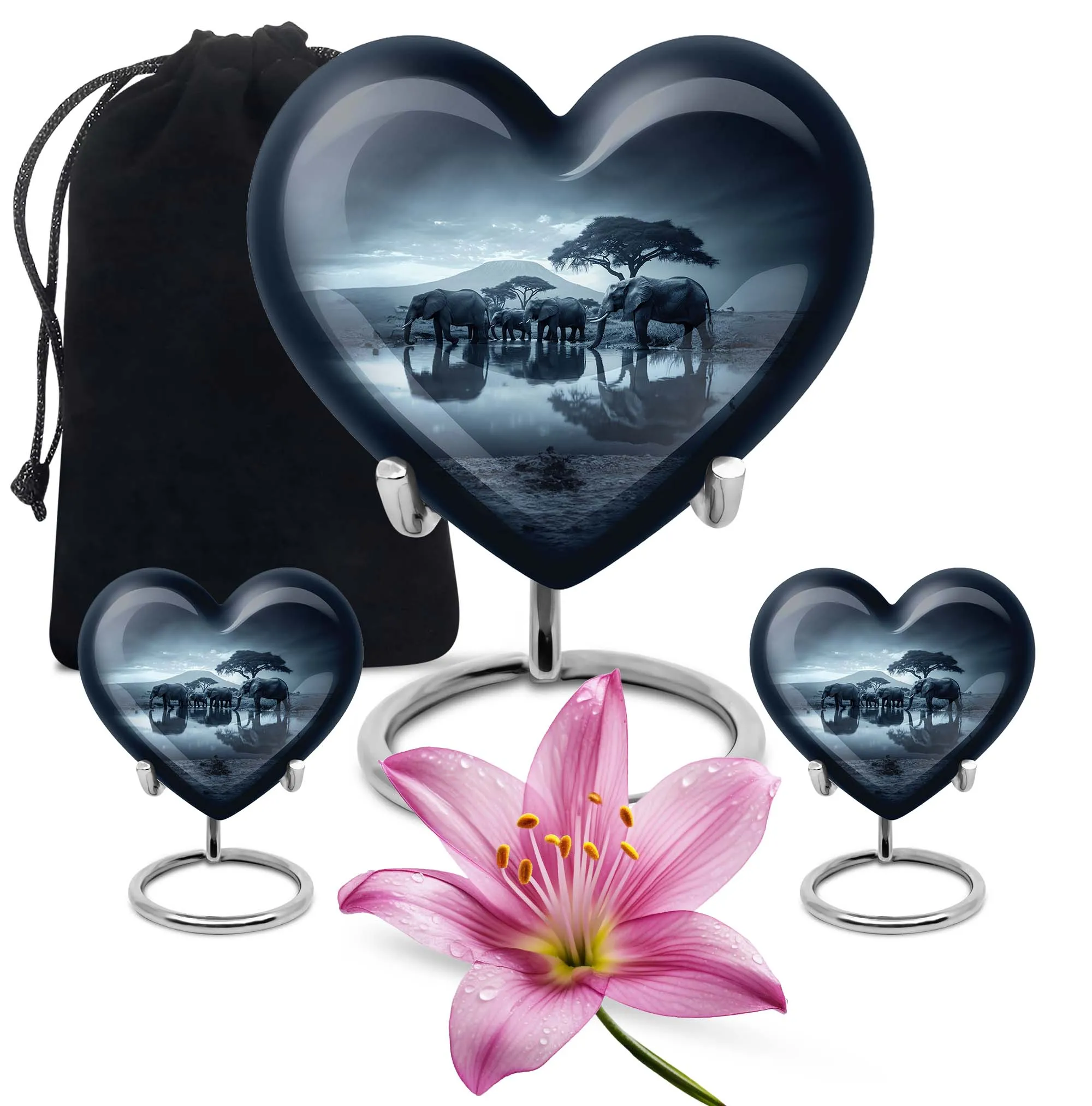 Stately Elephant Tribute: A Cremation Urn for Male Adults