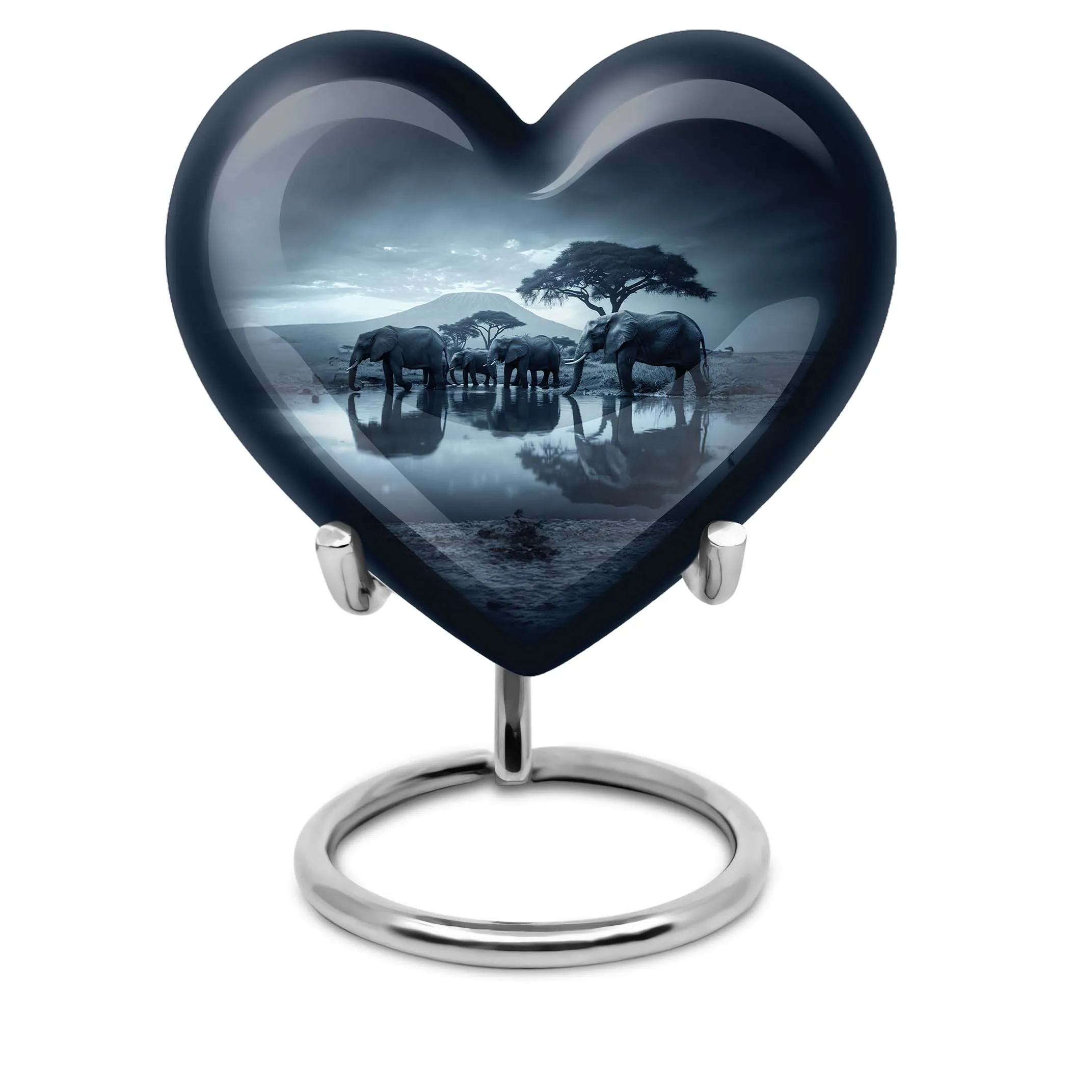 Stately Elephant Tribute: A Cremation Urn for Male Adults