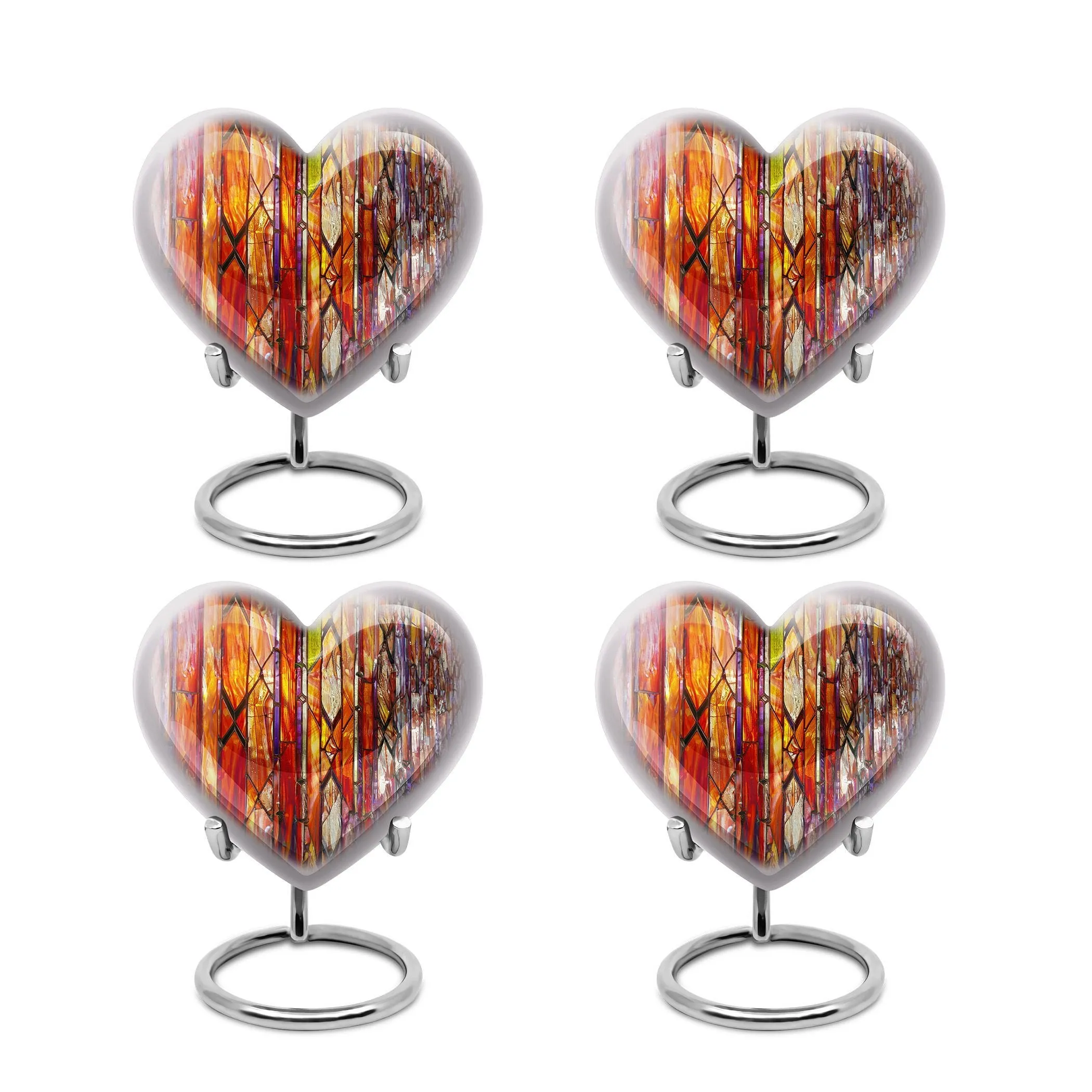 Stellar Memorial Lustrous Stained Glass Urn for Loved Ones