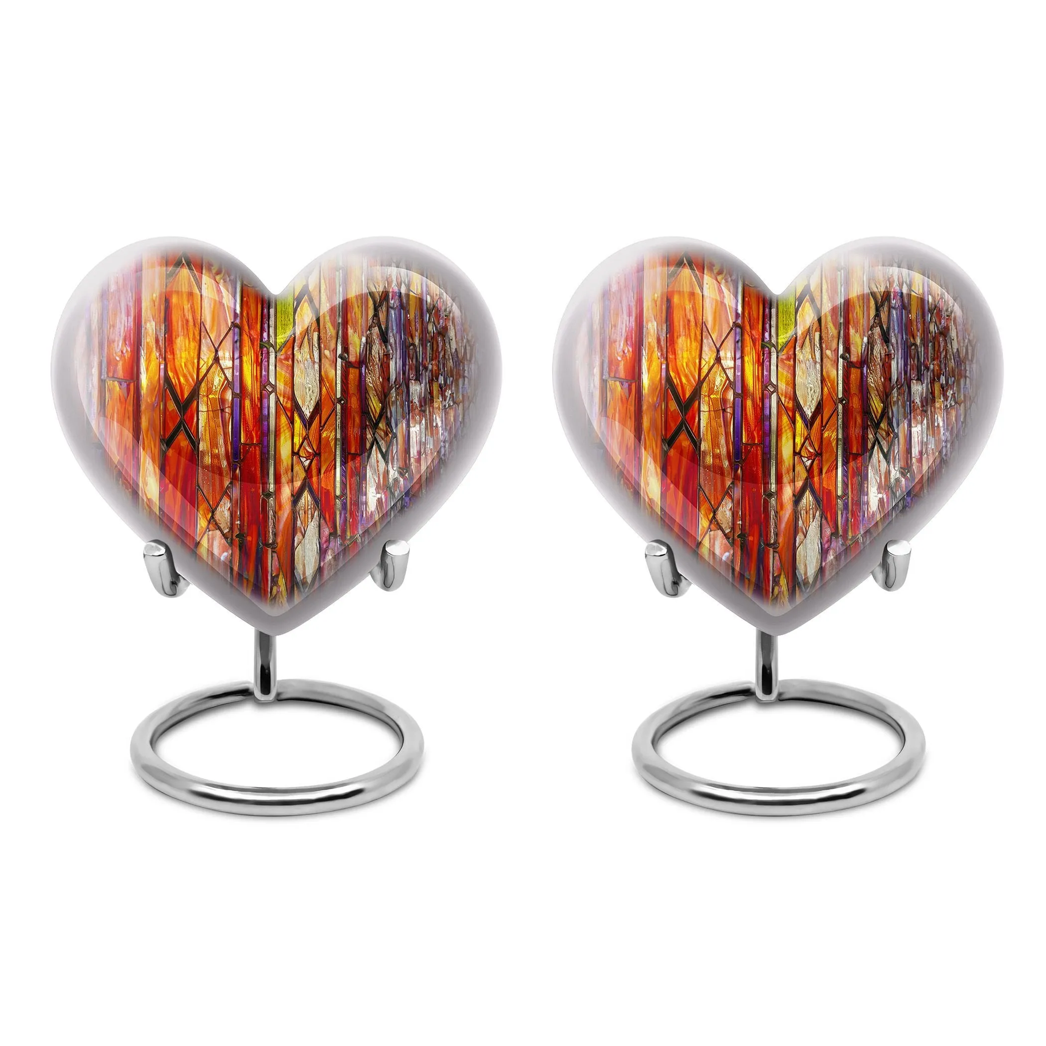 Stellar Memorial Lustrous Stained Glass Urn for Loved Ones
