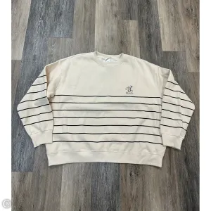 Sweatshirt Crewneck By H&m In Cream, Size: Xxl