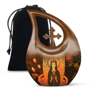 Tarot-Inspired Post-Life Keepsake: Personalized Human Ashes Urn