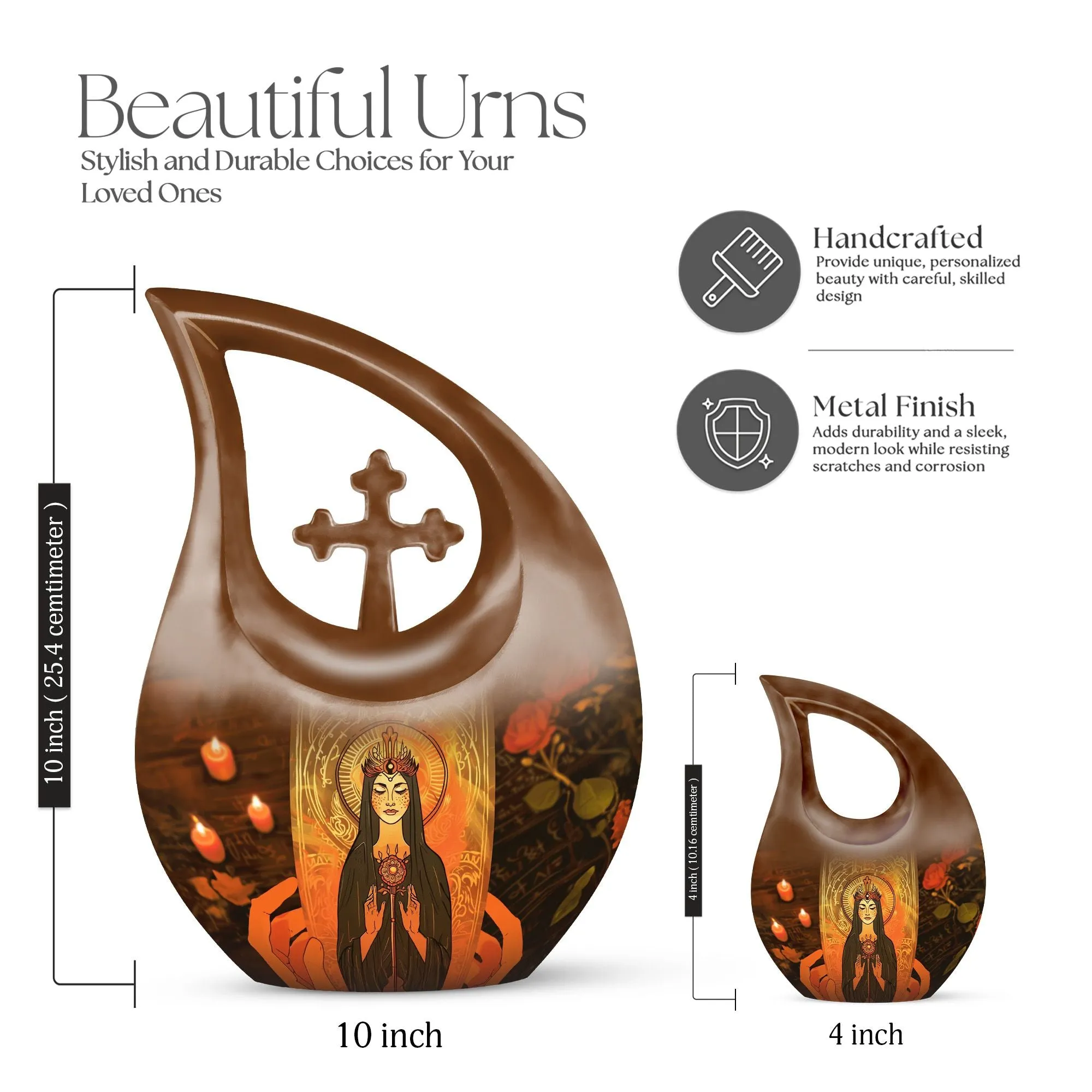 Tarot-Inspired Post-Life Keepsake: Personalized Human Ashes Urn