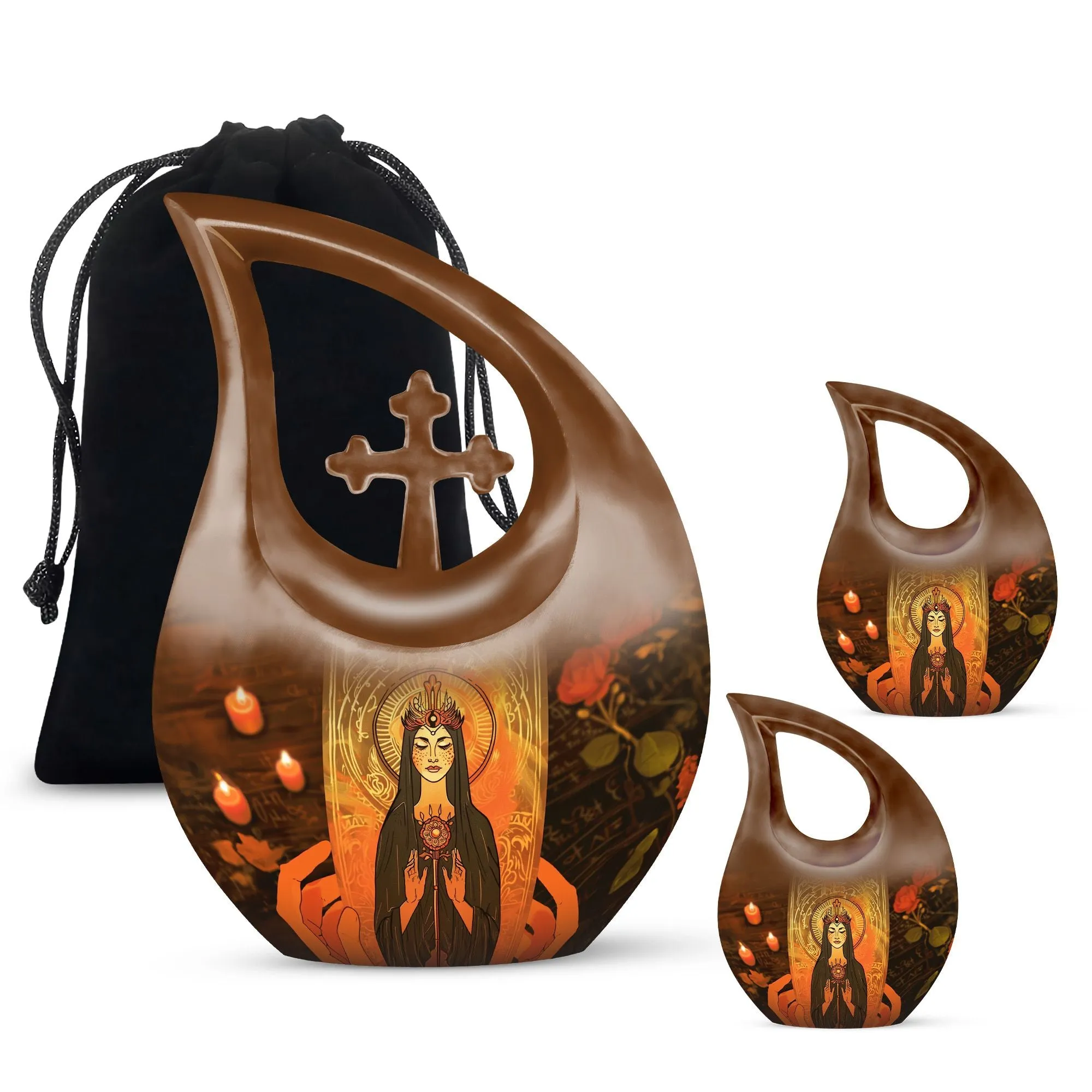 Tarot-Inspired Post-Life Keepsake: Personalized Human Ashes Urn