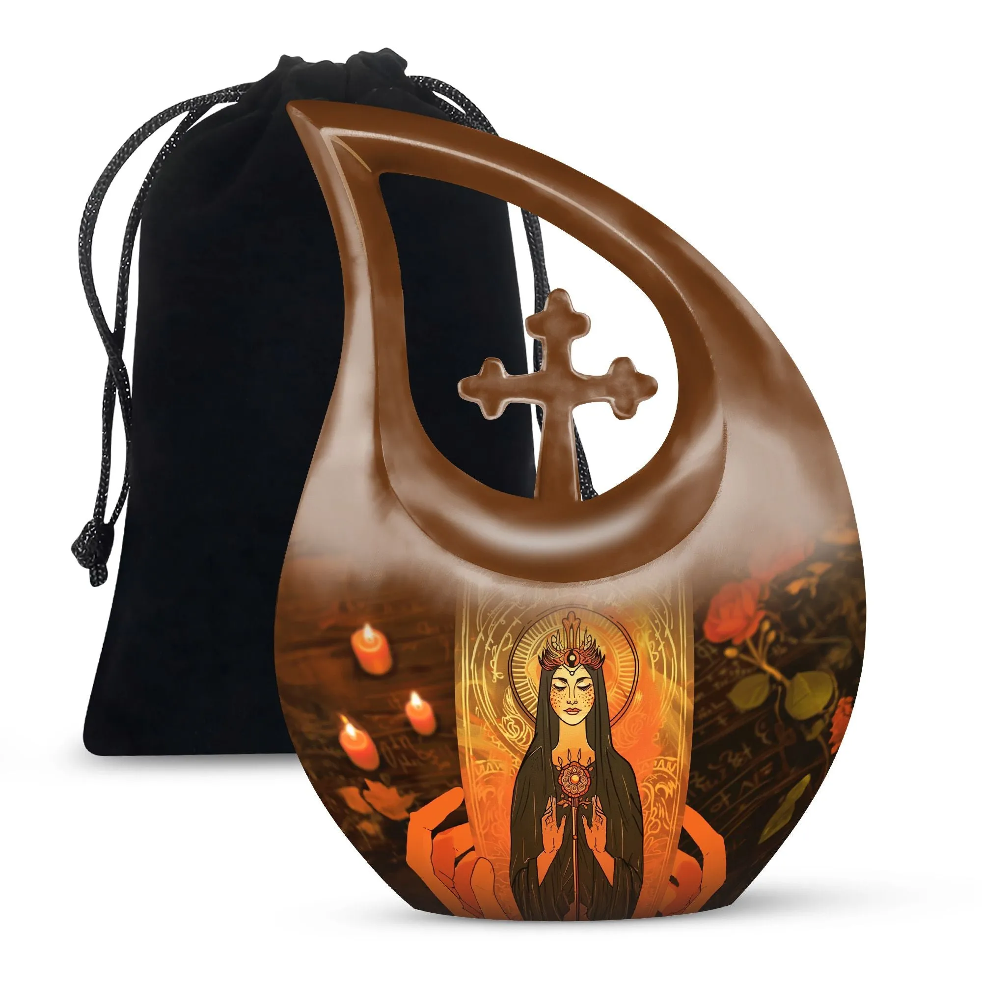 Tarot-Inspired Post-Life Keepsake: Personalized Human Ashes Urn