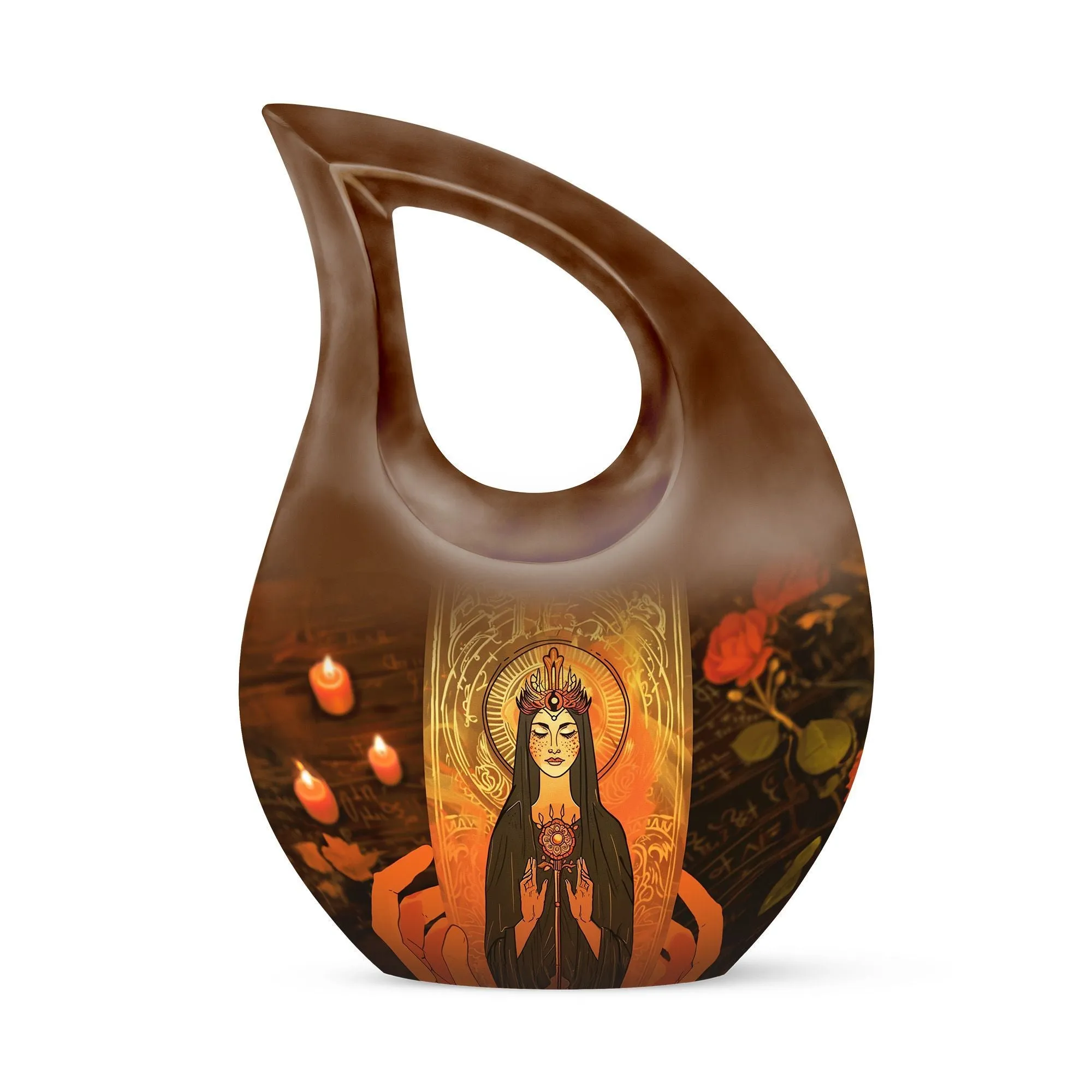 Tarot-Inspired Post-Life Keepsake: Personalized Human Ashes Urn