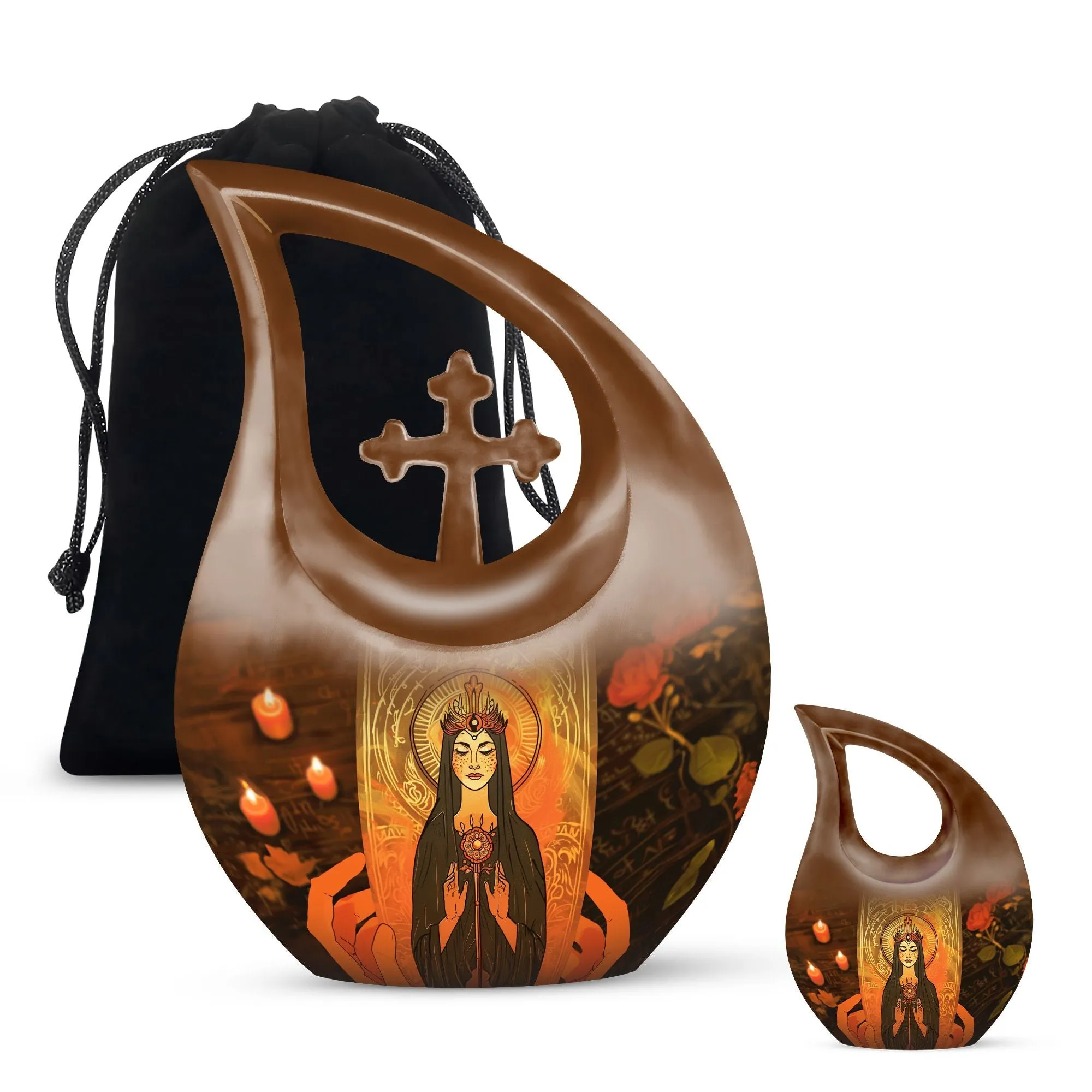 Tarot-Inspired Post-Life Keepsake: Personalized Human Ashes Urn