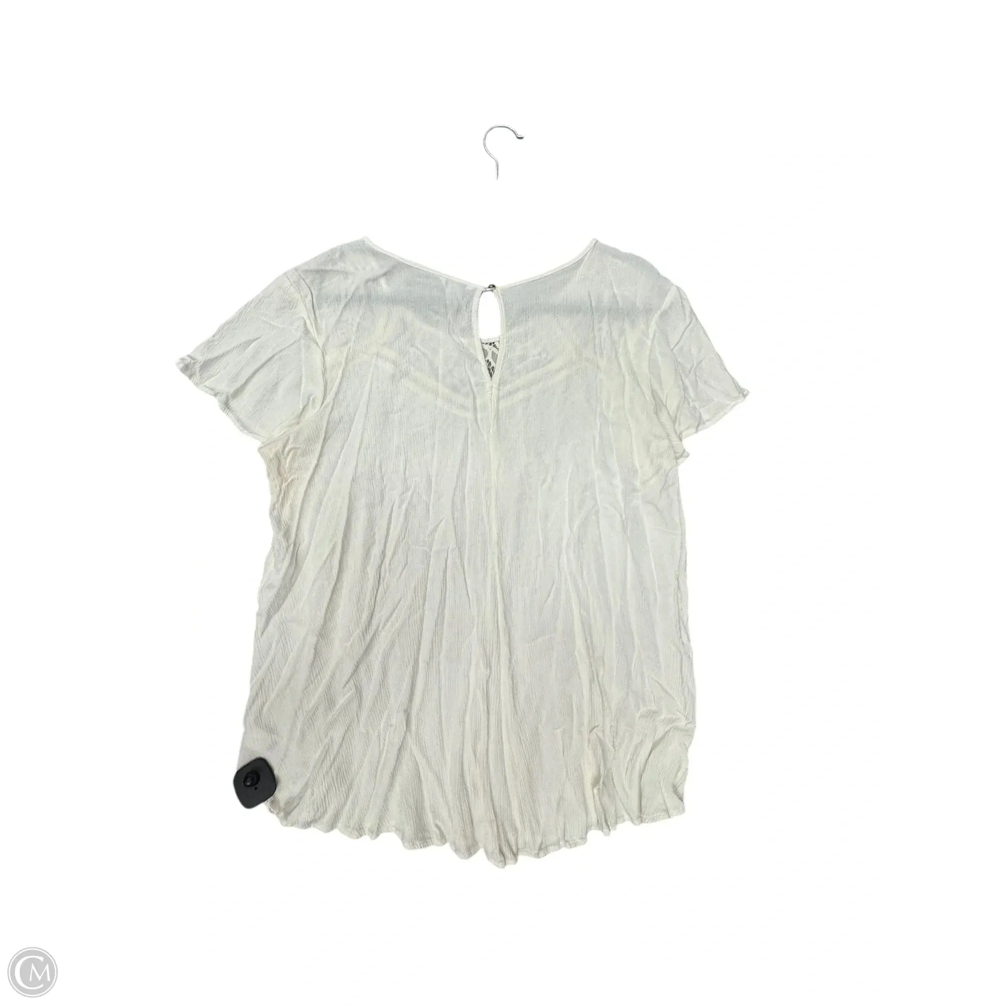 Top Short Sleeve By Sonoma In Cream, Size: 2x