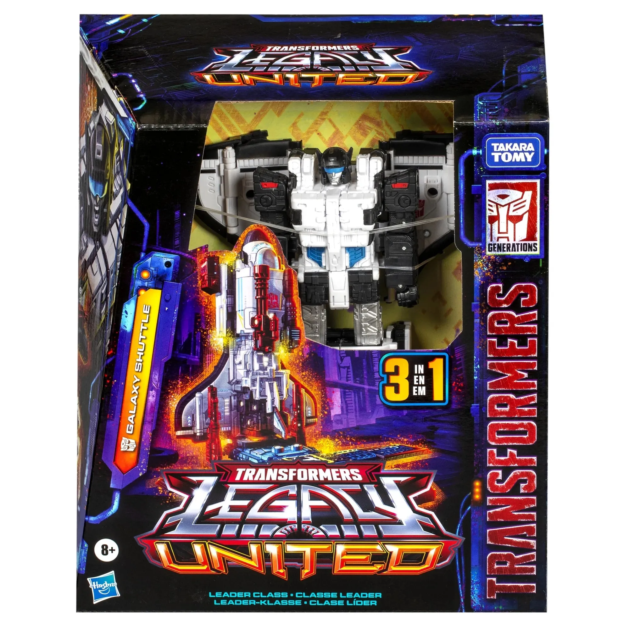 Transformers G1038 Legacy United Leader Class Galaxy Shuttle 7.5" Action Figure, 8 
