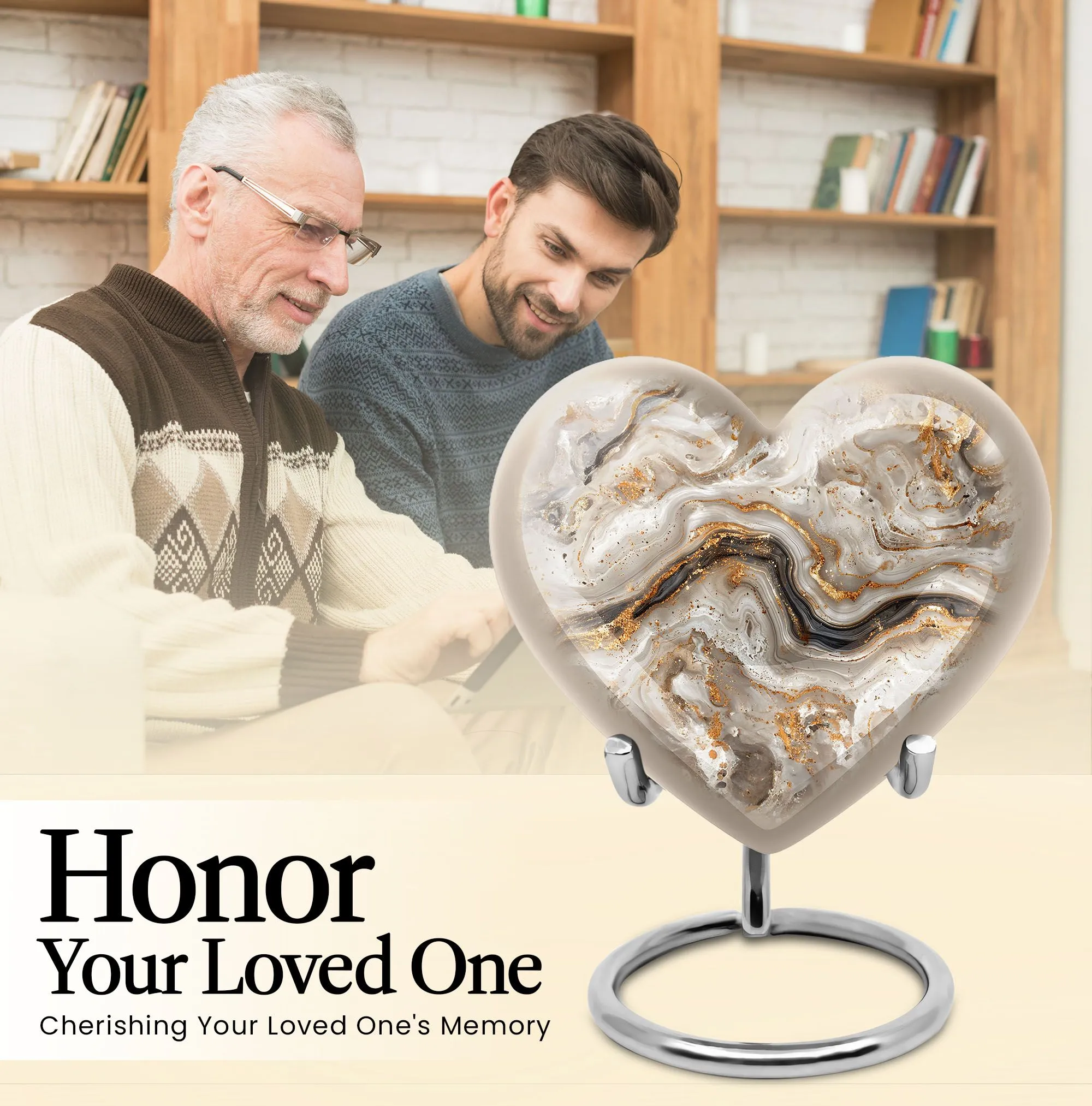 Vibrant Swirl Memorial Urn: The Abstract Tribute to Loved Ones