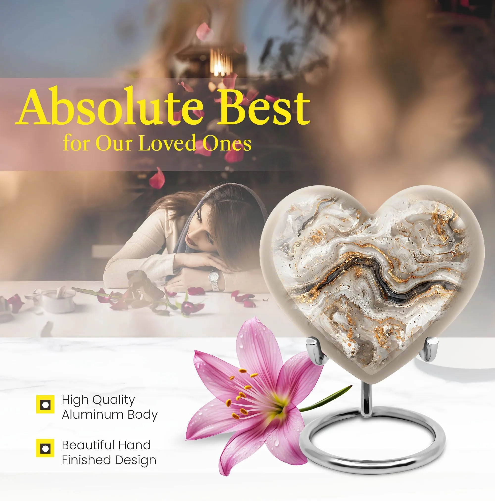 Vibrant Swirl Memorial Urn: The Abstract Tribute to Loved Ones
