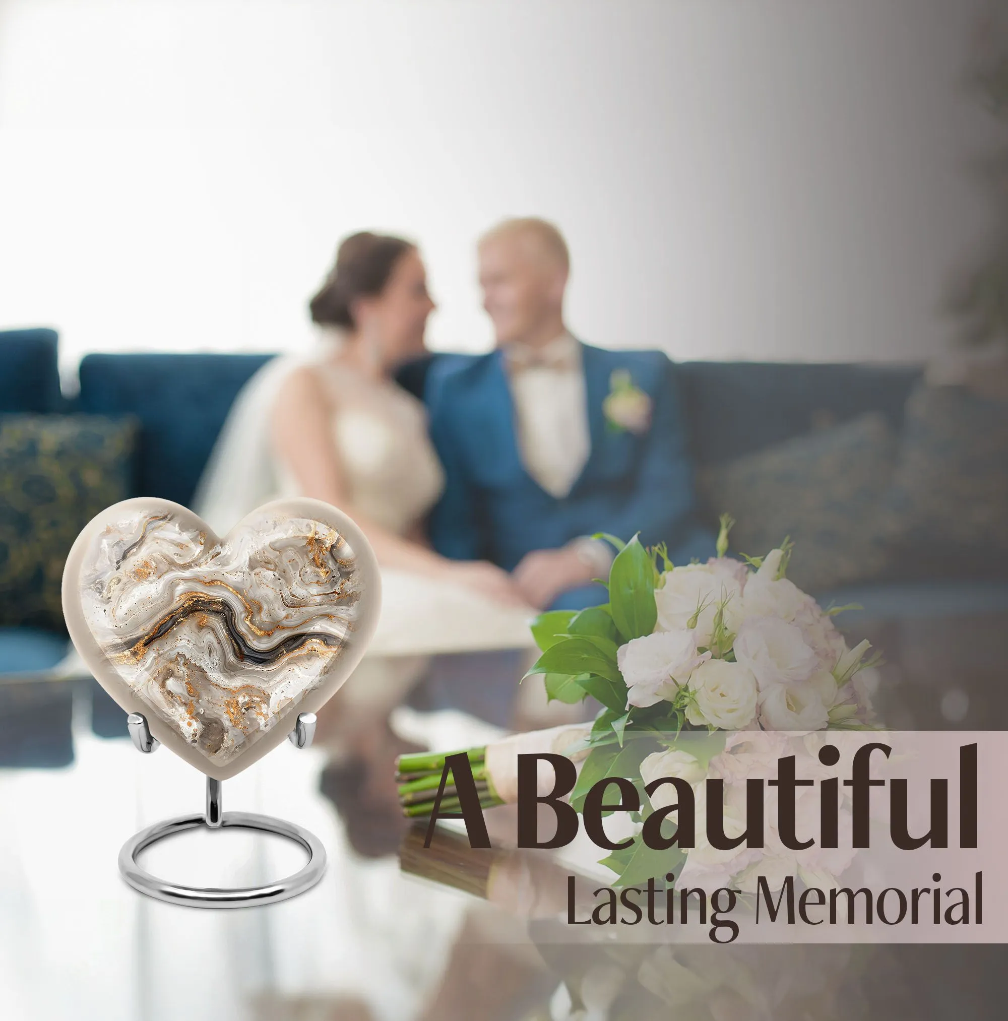 Vibrant Swirl Memorial Urn: The Abstract Tribute to Loved Ones